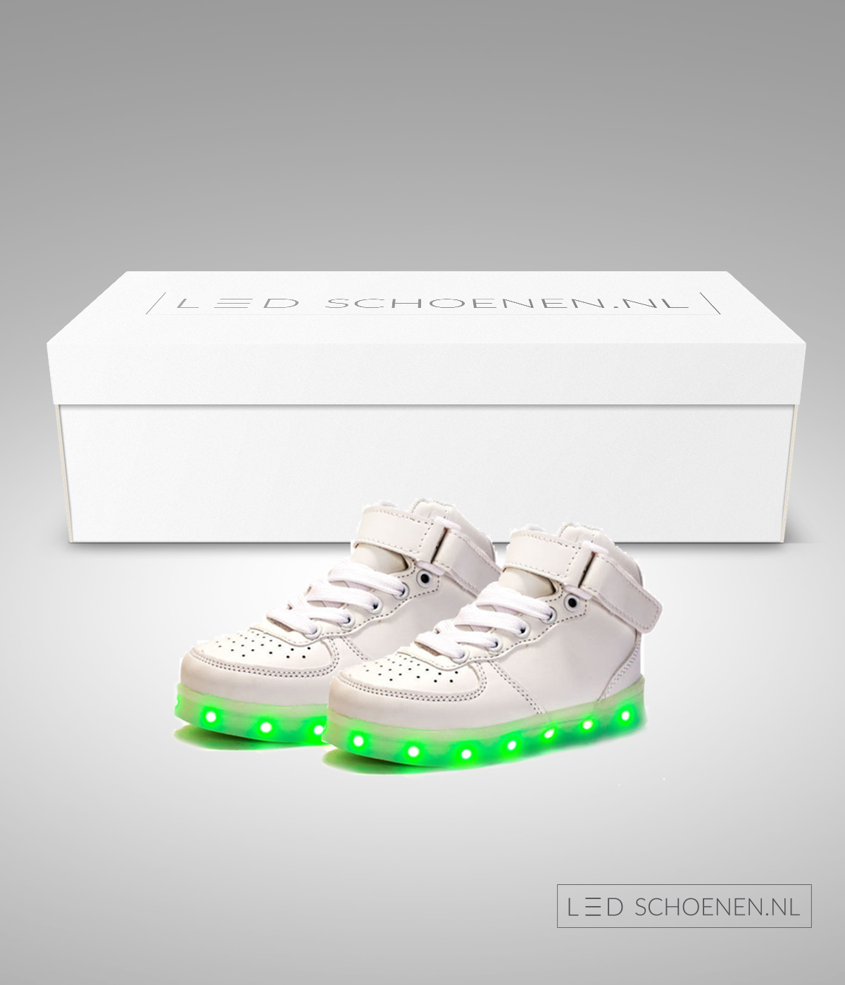 Verleden afbetalen Stijg Kinder LED-Schuhe Hoch weiß